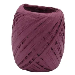 Raffia Ribbon; Bordeaux